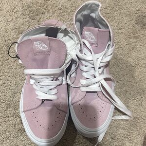 Vans Women's Light Pink High-Top Sneakers
